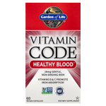 Garden of Life, Vitamin Code®, Healthy Blood™, 60 веганских капсул