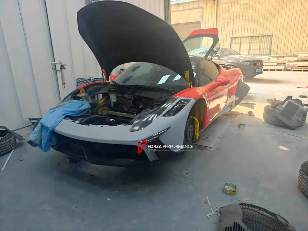 Карбоновый обвес переделка для Ferrari 458 Italia 2009-2015 в Speciale Феррари