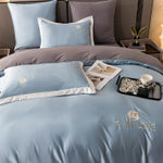 Комплект постельного белья Сатин-Шелк Я IN LOVE на резинке LVR011