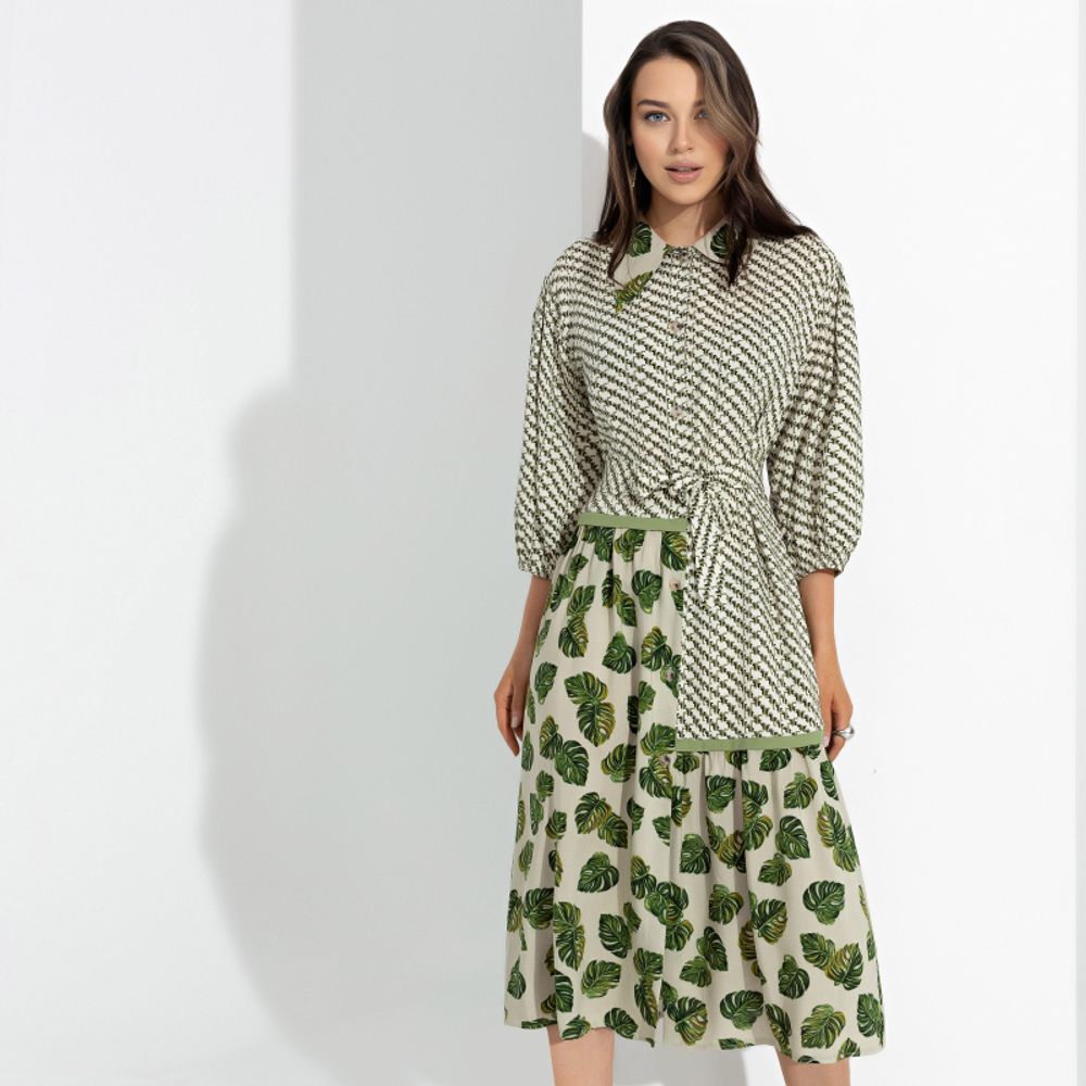 Платье-рубашка Взлет фантазии (с поясом) Charutti (Акция)