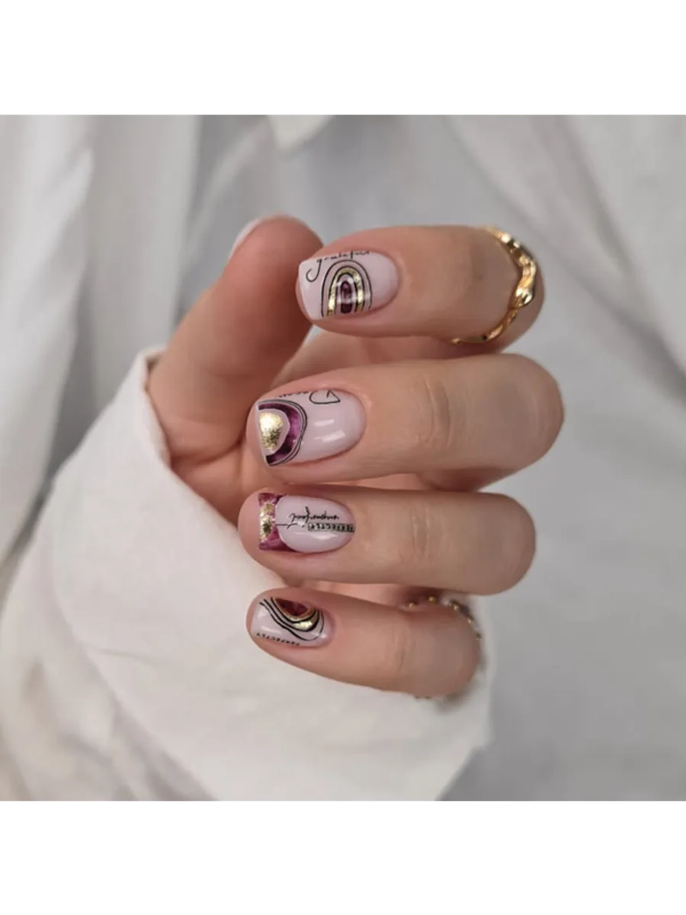 Набор слайдеры 2шт Lucky Rose. Foil 112, 114