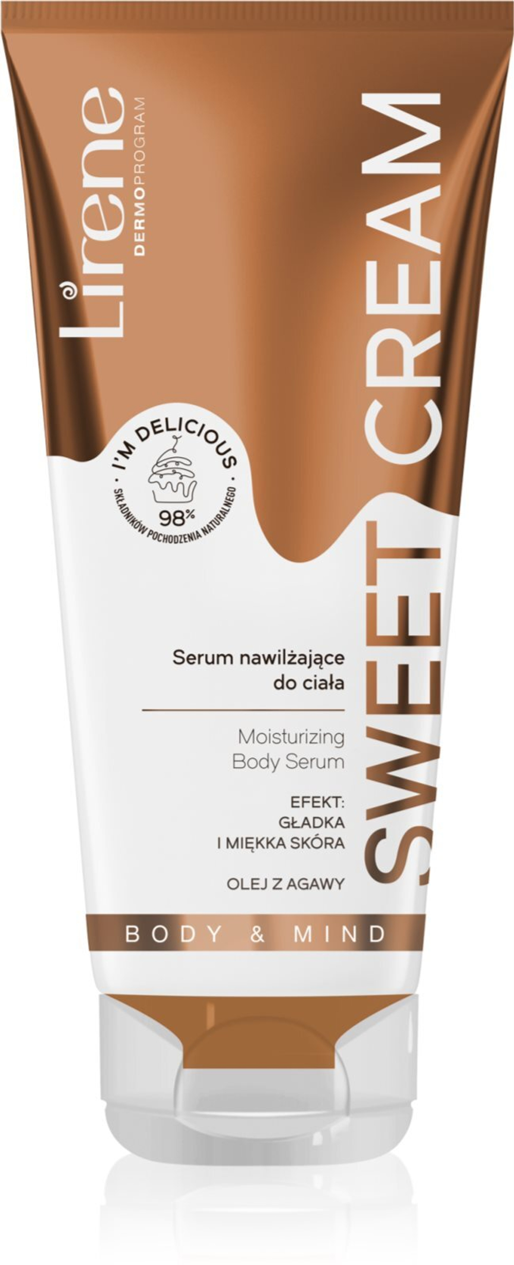 Lirene Body & Mind Sweet Cream - питательная и увлажняющая сыворотка для тела /  Sweet Cream 200  ml  / GTIN 5900717831018