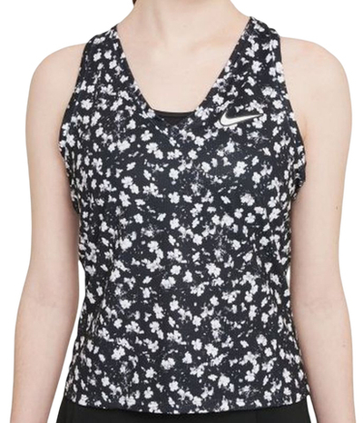 Топ теннисный Nike Court Dri-Fit Victory Tank Printed W - Black