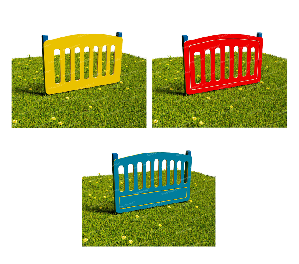 Забор уличный из экопластика Мостик, секция 1000х740 мм