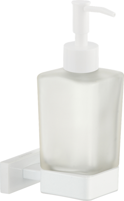 88027-F Дозатор жидкого мыла настенный (БЕЛЫЙ) GANZER  (20/1шт)