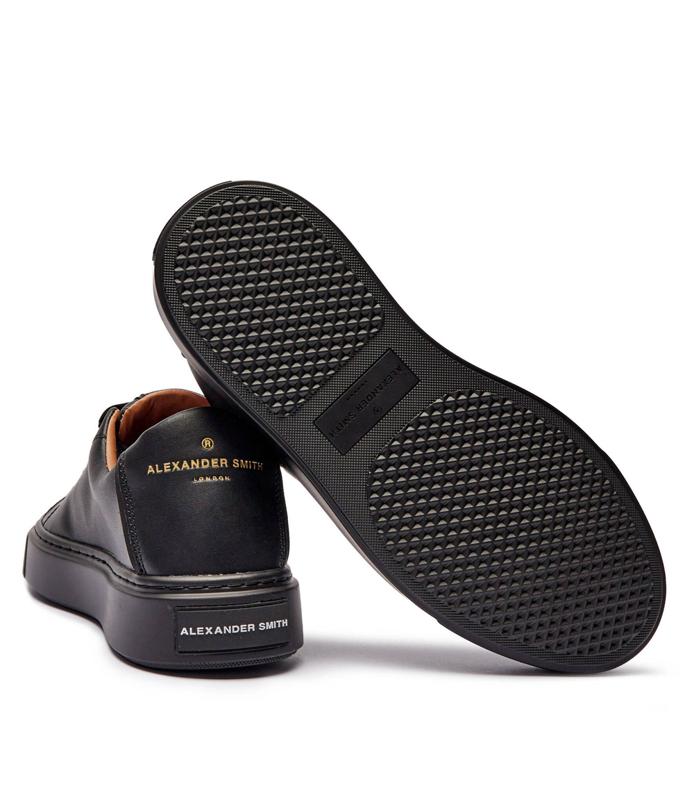 Кожаные кроссовки london man Alexander Smith - черный(ALBALDM9145)