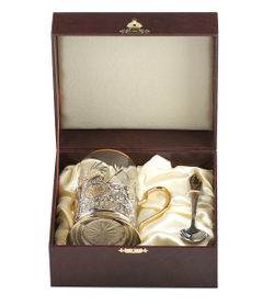 Подстаканник РЖД с позолотой