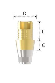 Абатмент Hybrid S Ti-Base короткий