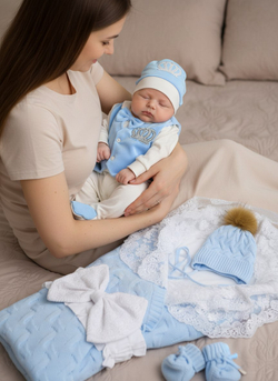 Конверт на выписку для новорожденных зима