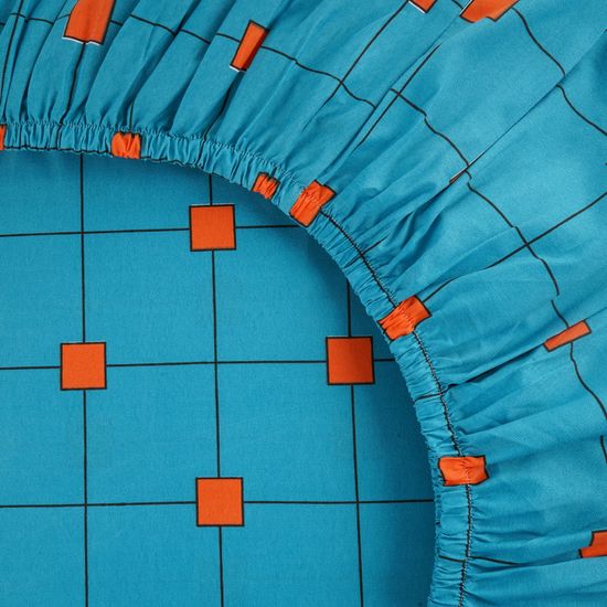 Простыня на резинке  Анита  120x200х30 , полисатин  DOMTEKC