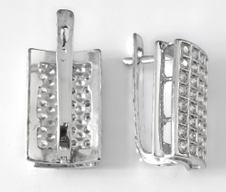 Ювелирные серьги из серебра Эстерелла