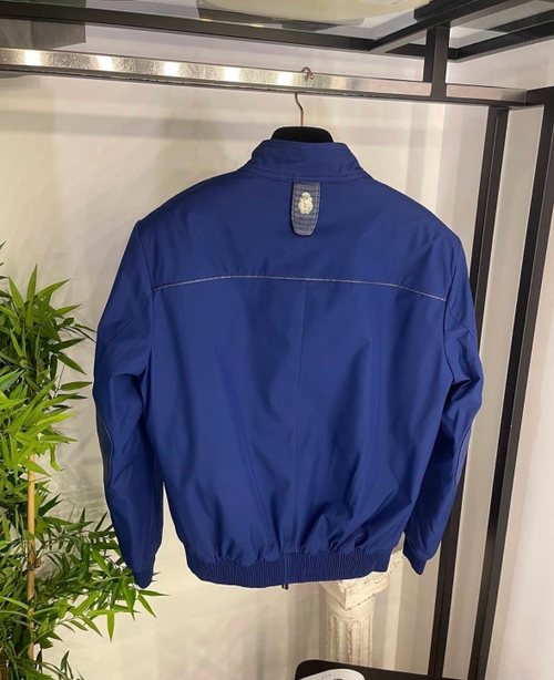 Бомбер Billionaire со вставками кожи крокодила