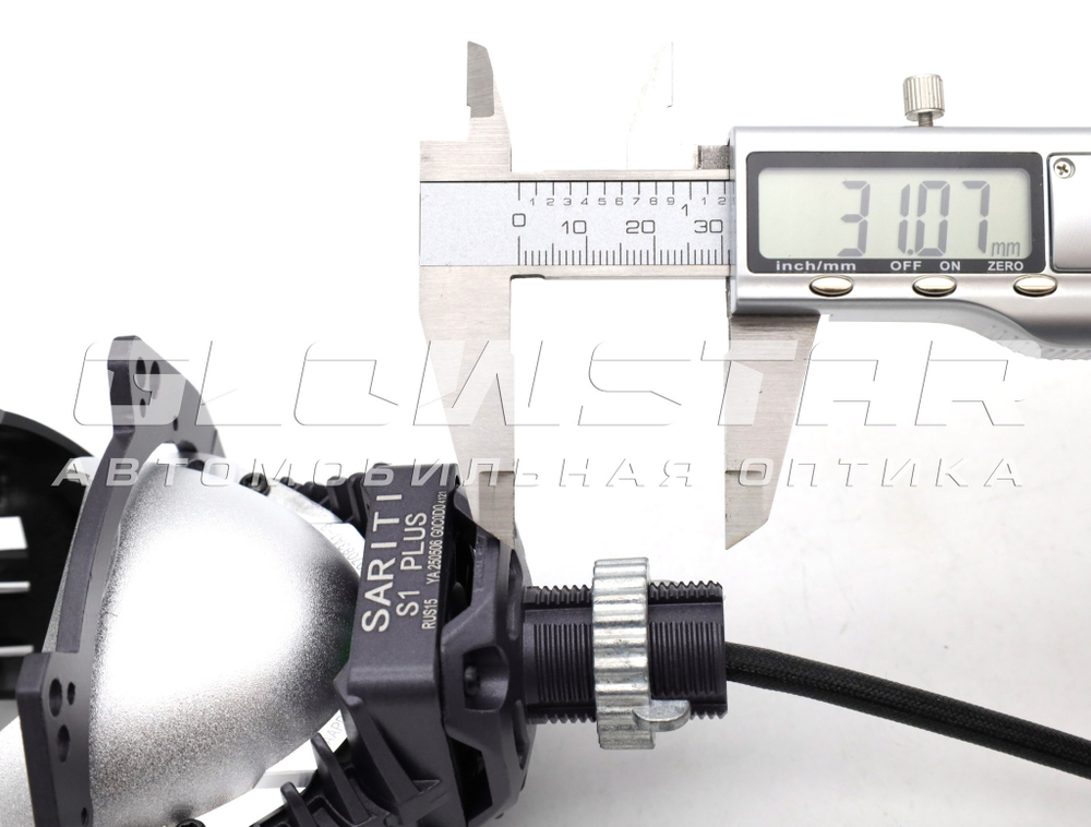 Билед модули Sariti S1 Plus 2025 3.0 дюйма, 2 чипа, 5500K, 12V, 53W/61W, крепление 3R и съемное гаечное (комплект, 2шт)