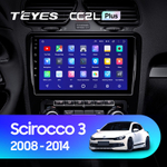 Teyes CC2L Plus 9" для Volkswagen Scirocco Mk3 2008-2014