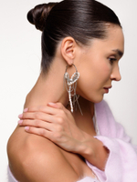 Серьги "Pearl kongo" Silver