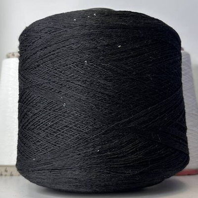 LINETTE PAILLETES - 80% лен, 20% п/а, микропайетки 2мм, ; 450м\100гр; цвет: черный, пайетки в цвет пряжи; S501