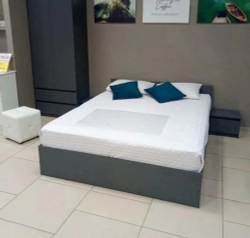 Кровать двуспальная «Денвер» Графит 160 см