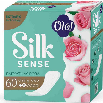 Прокладки Ola Silk Sense Роза 60 шт