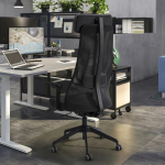 Офисный стул с подлокотниками - IKEA JÄRVFJÄLLET/JARVFJALLET/ЖАРВФЖАЛЛЕТ ИКЕА, темно-серый