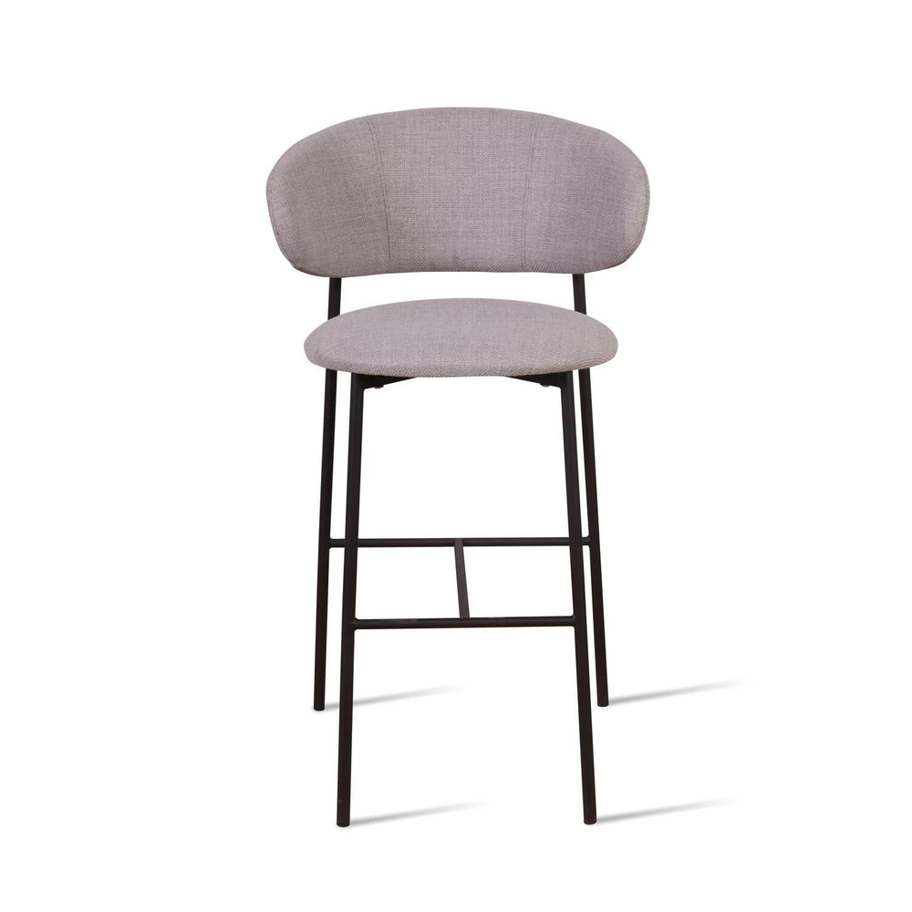 Стул барный Adele, рогожка wellton 912, серый