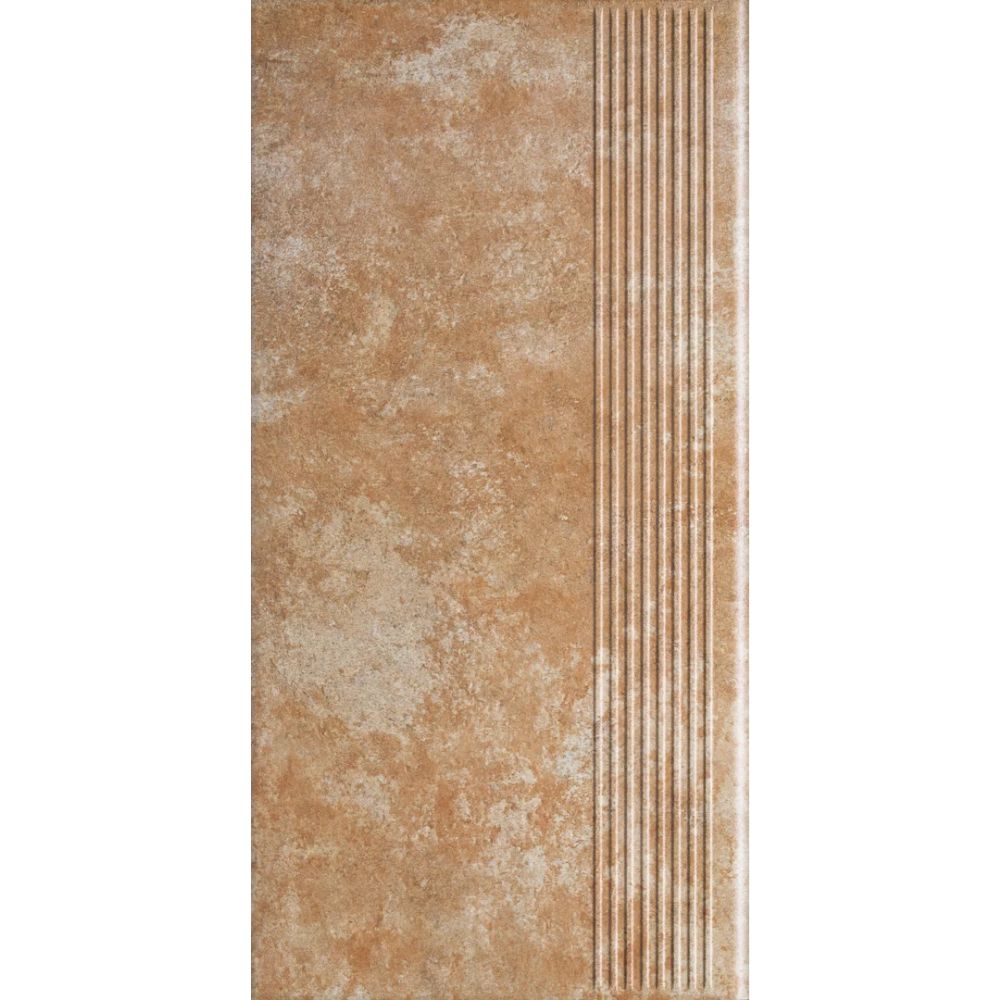 Paradyz Ilario Ochra - Ступень простая структурная с насечками 300x600