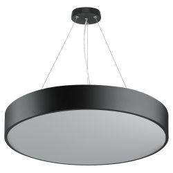 Светильник LED ЭРА Geometria SPO-132-B-40K-088 Ring 88Вт 4000К 8200Лм 800*800*80 черный подвесной драйвер внутри | Декоративные светильники Geometria