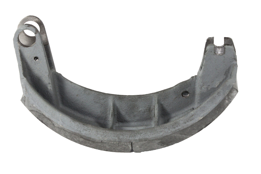 Колодка барабанного тормоза а/м КАМАЗ 53229, 65115 ЛИТАЯ (каркас конвейер, накладка; длинная + длинная) (1шт.) ЗМД