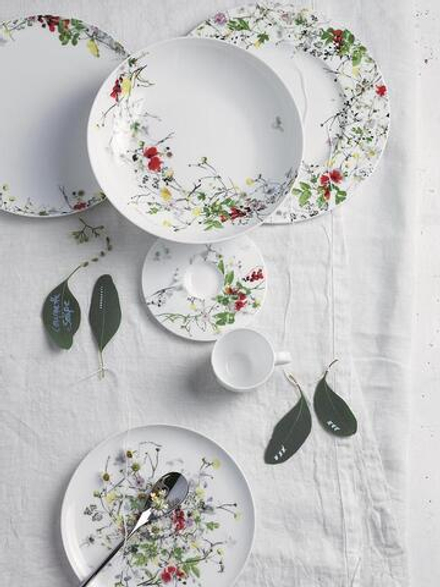 Тарелка закусочная Rosenthal Brillance Tajemniczy Ogr d, костяной фарфор, 23 см, белая