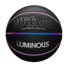 Мяч баск. WILSON Luminous, WTB2027XB07, р.7, композит, бут.камера, черный