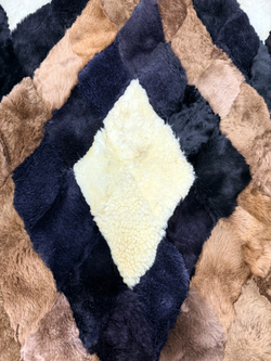 Меховой Коврик прикроватный накидка на кресло из овчины