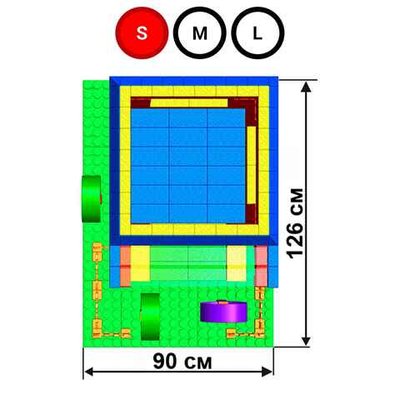 Набор GigaBloks 7,5: Домик на платформе