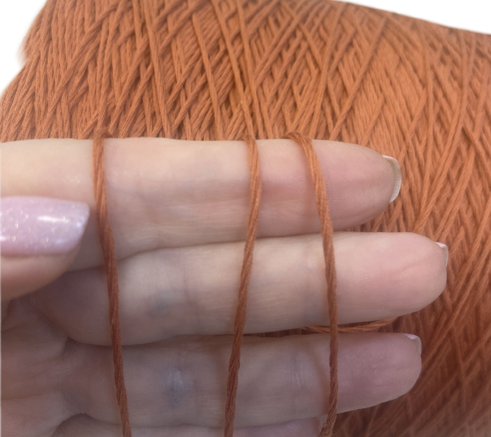 Пряжа на бобине (Италия) 100% хлопок 100г-300м 310г