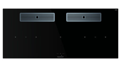 Индукционная варочная поверхность с вытяжкой Kuppersbusch с ручками из нержавеющей стали KMI 12850.0 SR-E Stainless steel