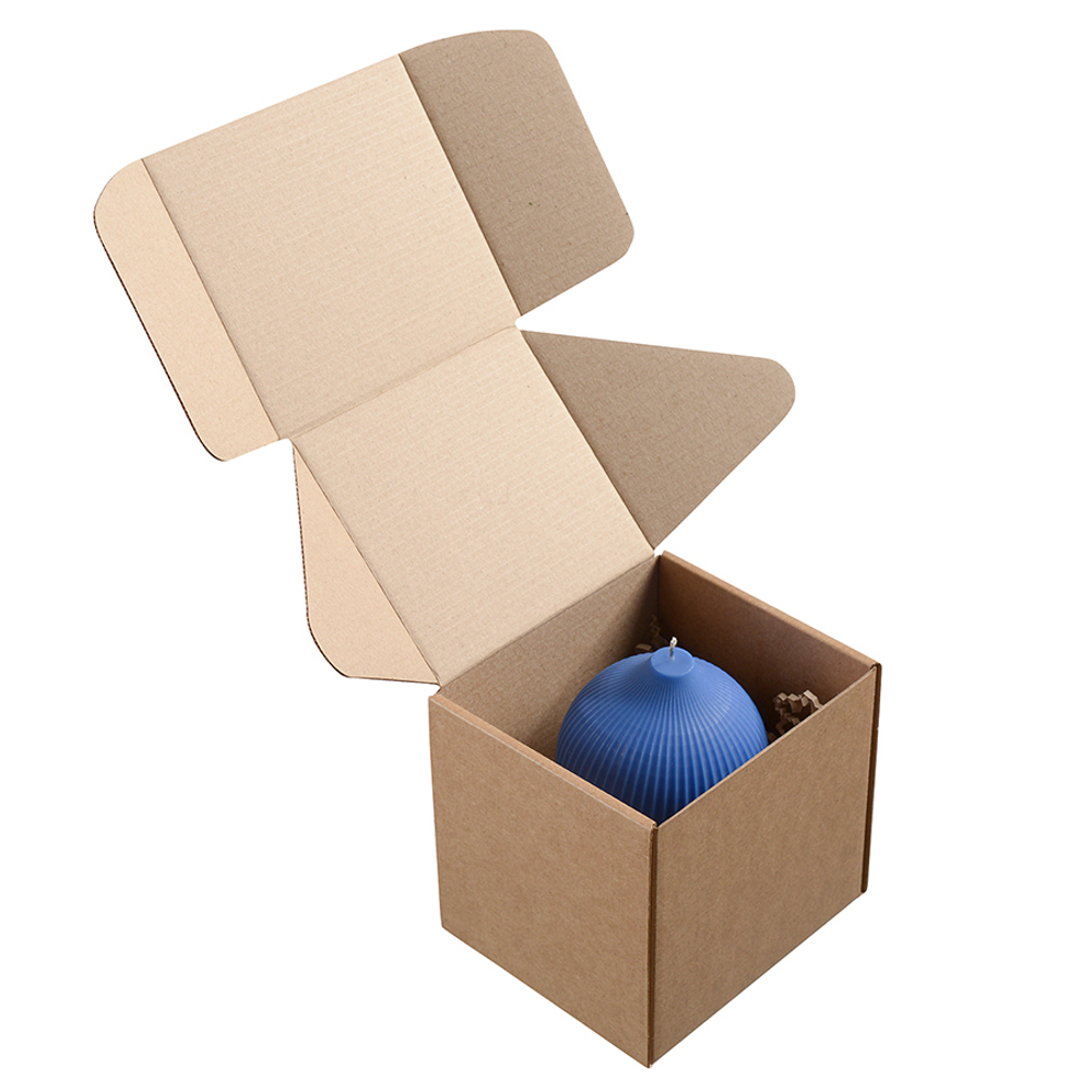 Свеча декоративная Tkano Edge 10.5см ярко-синяя