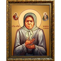 Пелагия Рязанская блаженная. Икона на холсте.
