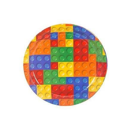 Тарелки большие Конструктор, 6 шт