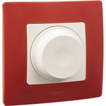 Диммер поворотно-нажимной универсальный LED 300Вт без нейтрали - белый ETIKA Legrand