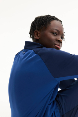 H&M Лонгслив из мягкого джерси с флисовой подкладкой, синий