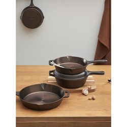 Сковорода чугунная Brasen с масляной полировкой, Ø21 см