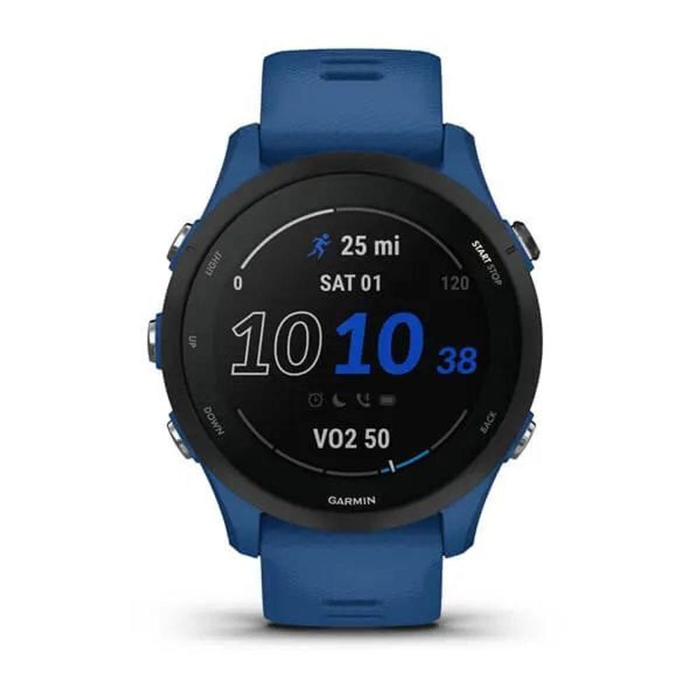 Смарт часы Garmin Forerunner 255 с синим ремешком