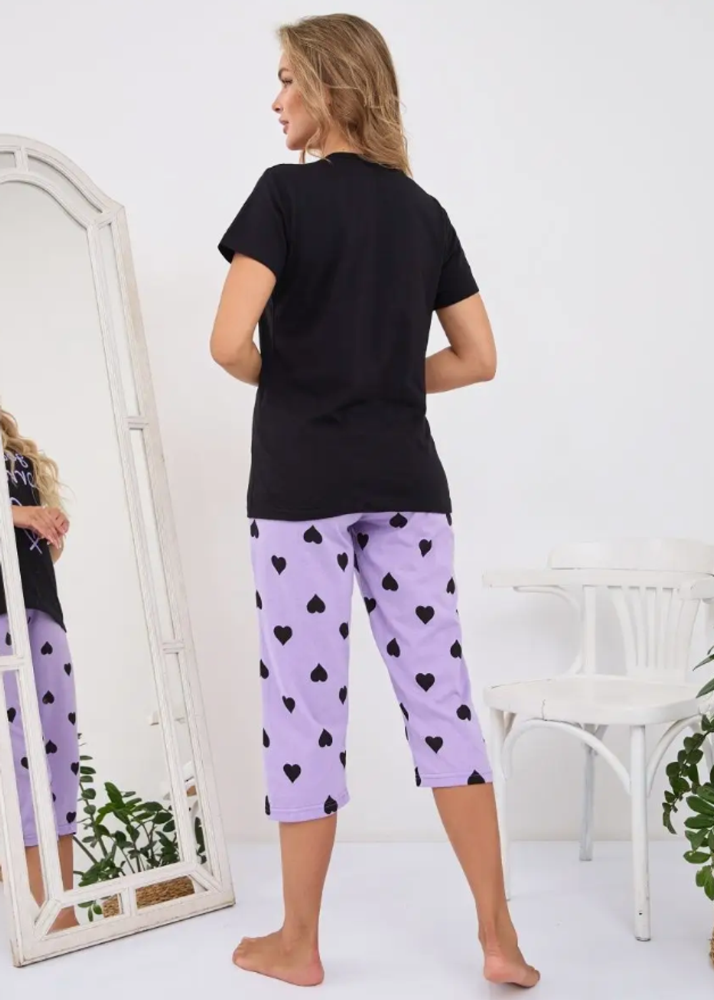 Пижама х/б бриджи+футболка УБФ0042