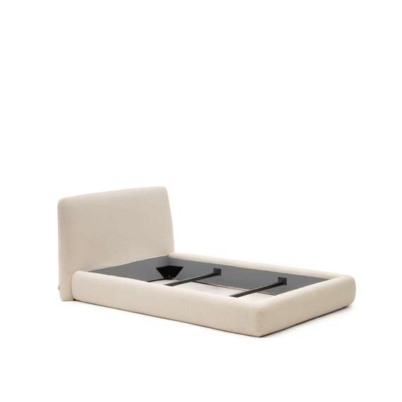 Кровать Martina со съемным чехлом из ткани букле для матраса 90х200 см