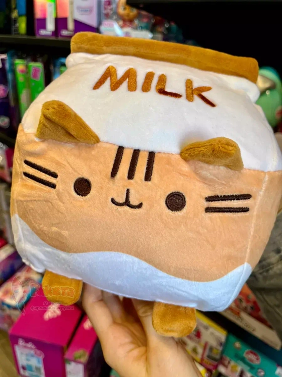 Мягкая игрушка Пушин Кот Кэт плюшевый котик коктейль молоко