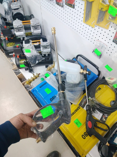 Пистолет - распылитель высокого давления с удлинителем 26 см и быстросъемом, резьба М14 x 1.5 (1 шт.)