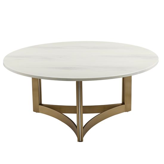 Журнальный столик Кассия 90*90 см светлая керамика