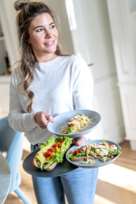 Тарелка connect, organic, D25,5 см, темно-серая