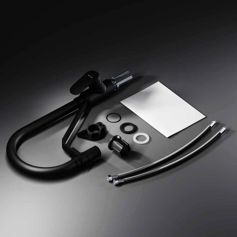 Смеситель для кухни с каналом для питьевой воды и гибким изливом AM.PM Like F8007822