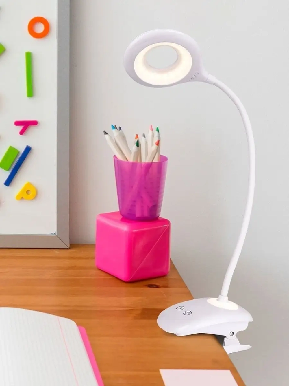 Светильник-ночник беспроводной на прищепке светодиодный