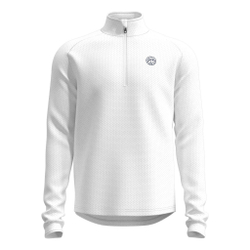 Мужское теннисное поло BIDI BADU Crew Long Sleeve Men - White