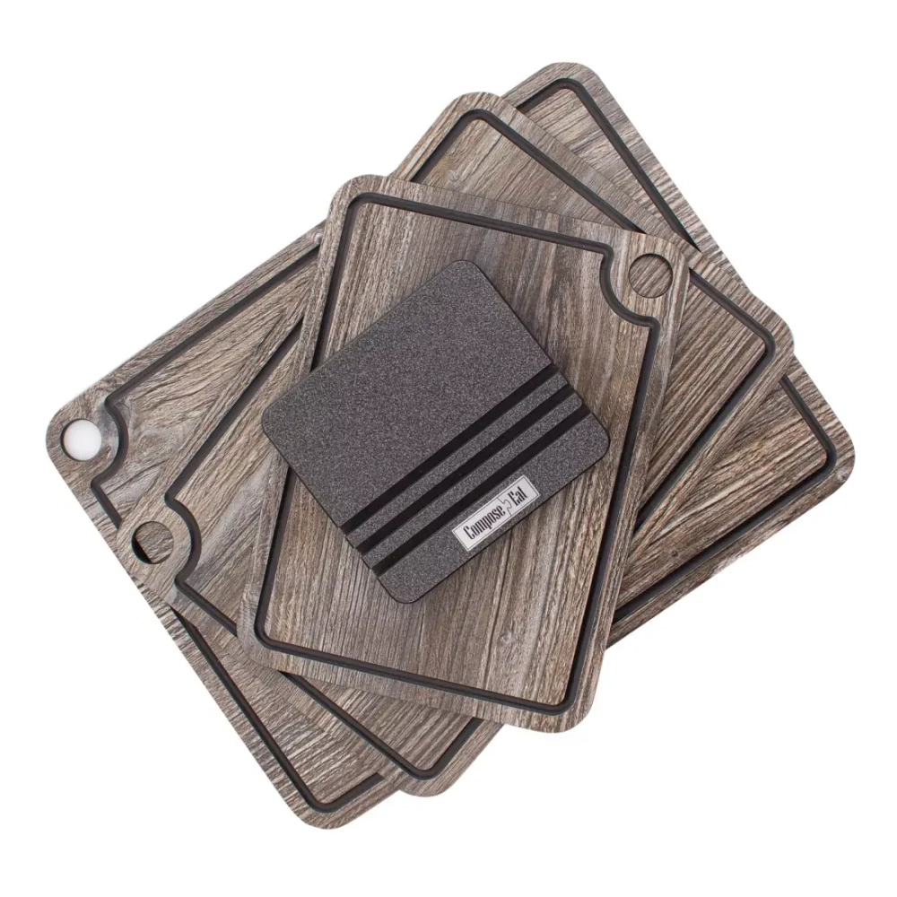 Набор разделочных досок на подставке 3шт ComposeEat Elegance дуб прованс